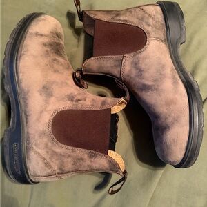 Blundstone Men's rustic Distressed Tan Leather Boots